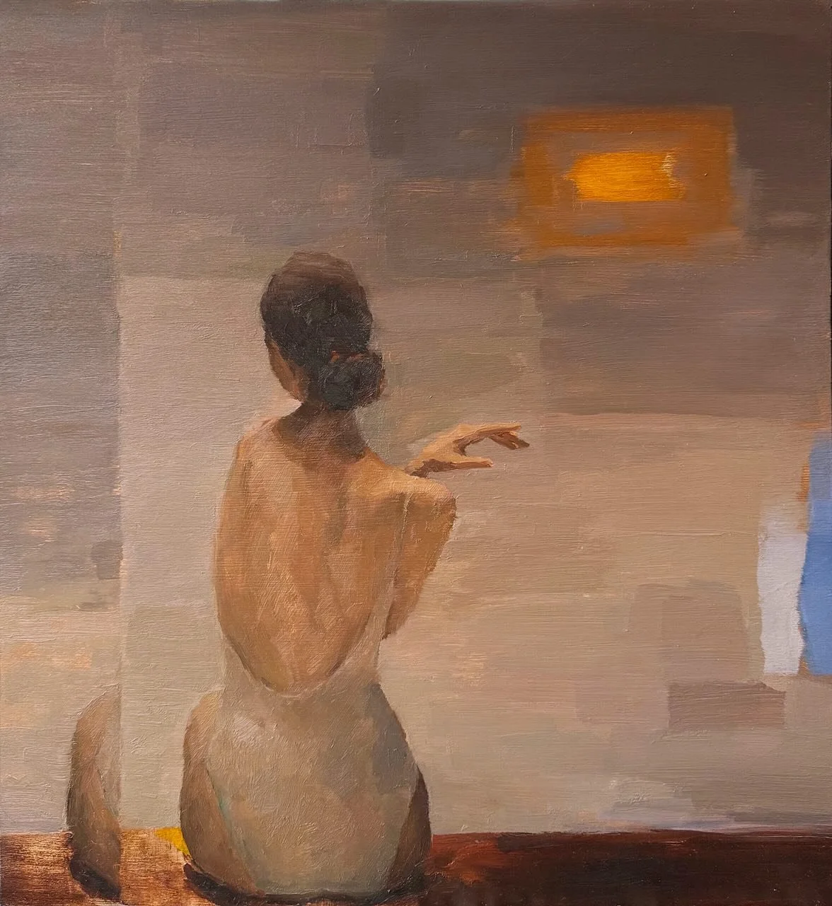 Figure that I painted during my last long term stay in Thailand. This one measures 40x43 and is one of the seventeen paintings that got sold at the summer cottage exhibition. 

#figurepaintings #oilpaintings #artoftheday #instaart #artexhibition #kon