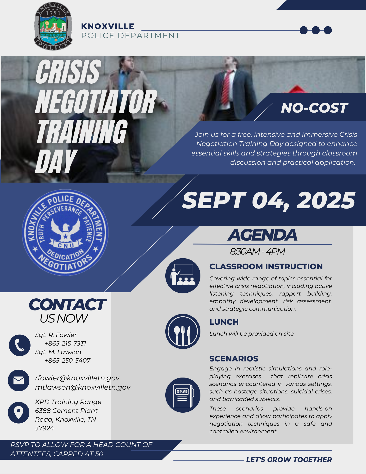 Knoxville PD Free One Day Training