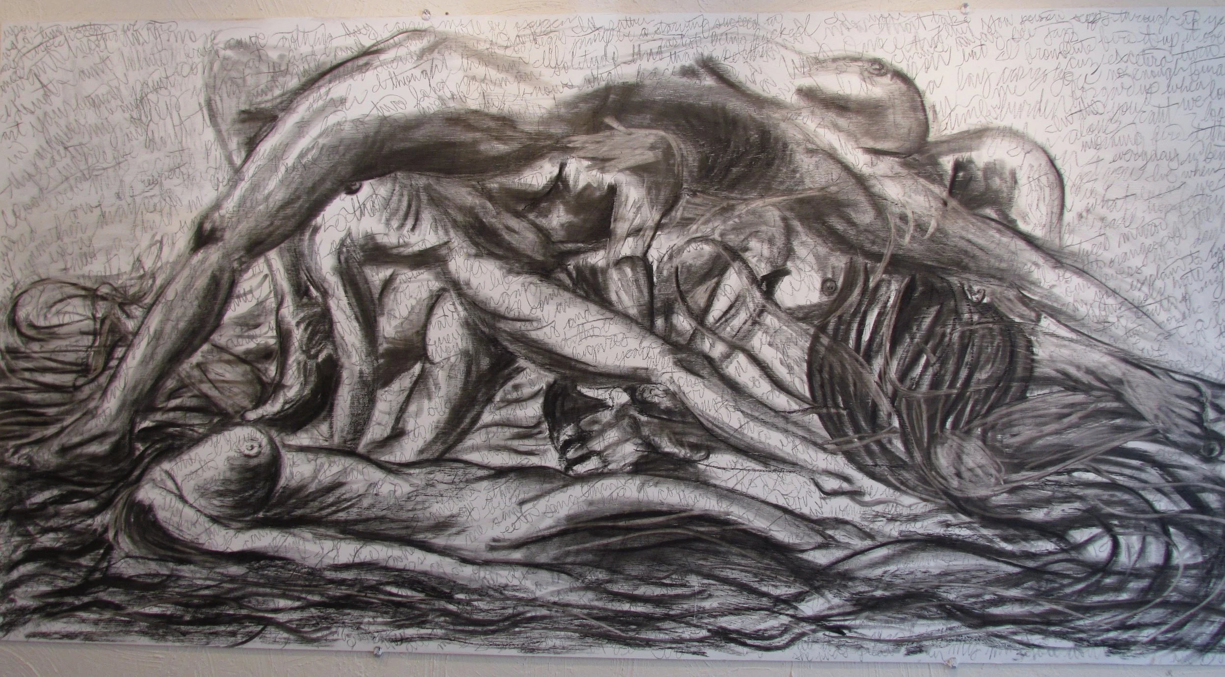 "The Raft of the Medusa"
Graphite on Panel
2013
H 4' x W 8'