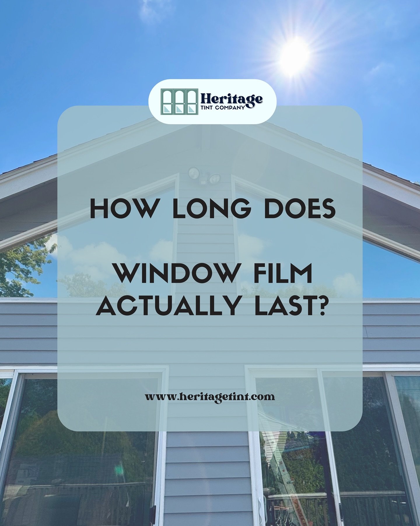 Wondering how long window film lasts? With professional installation, high-quality films can perform 10–20 years. That’s long-term heat rejection, UV protection, and added comfort for your home or business. 
Thinking about window tinting