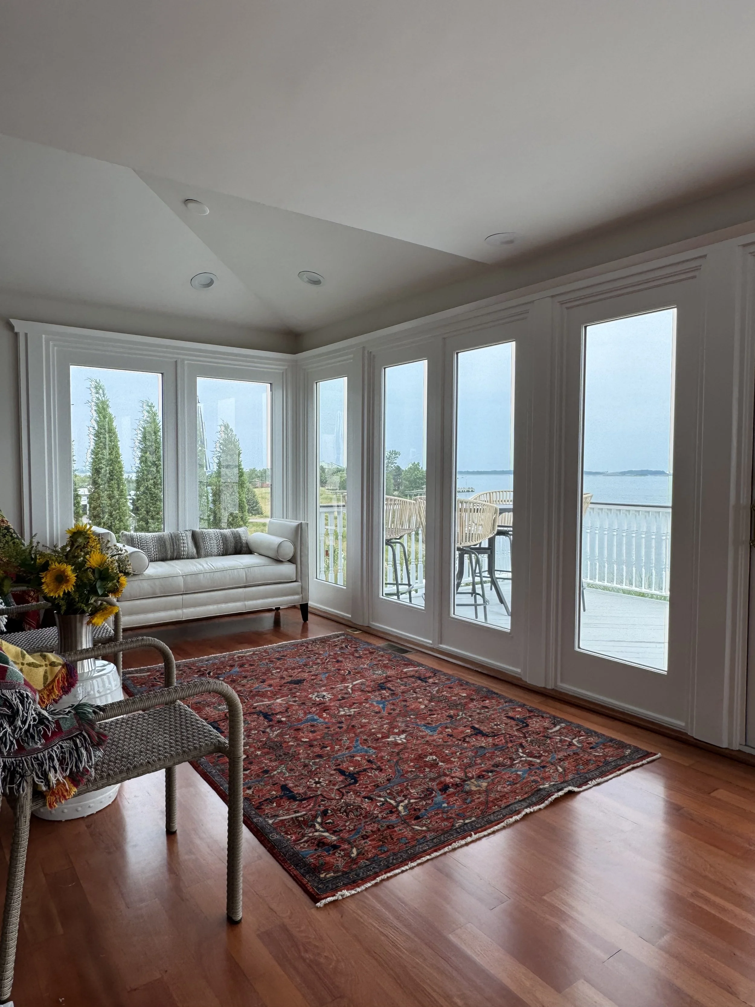 ceramic film installed for fading protection of hardwood floors