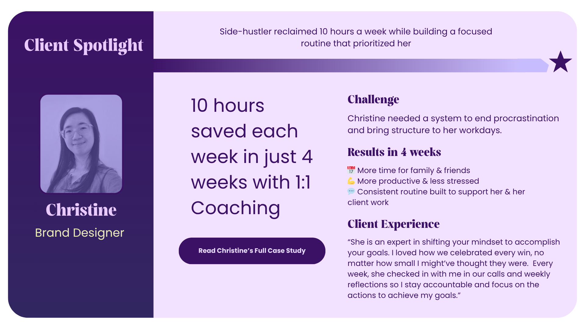 Part-Time Hours, Full-Time Results: How Christine Saved 10 Hours a Week with Less Stress