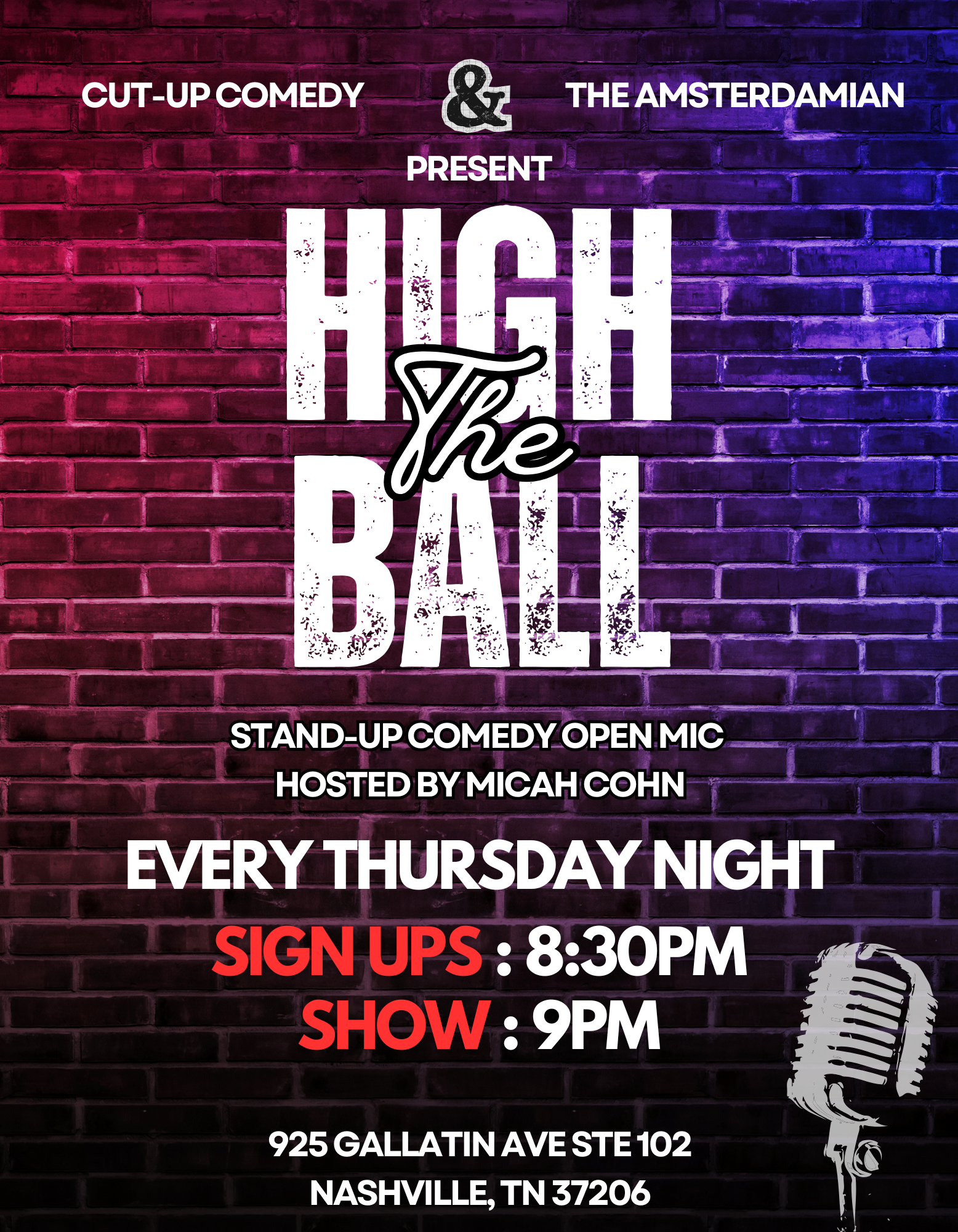 Cut Up Comedy - Open Mic