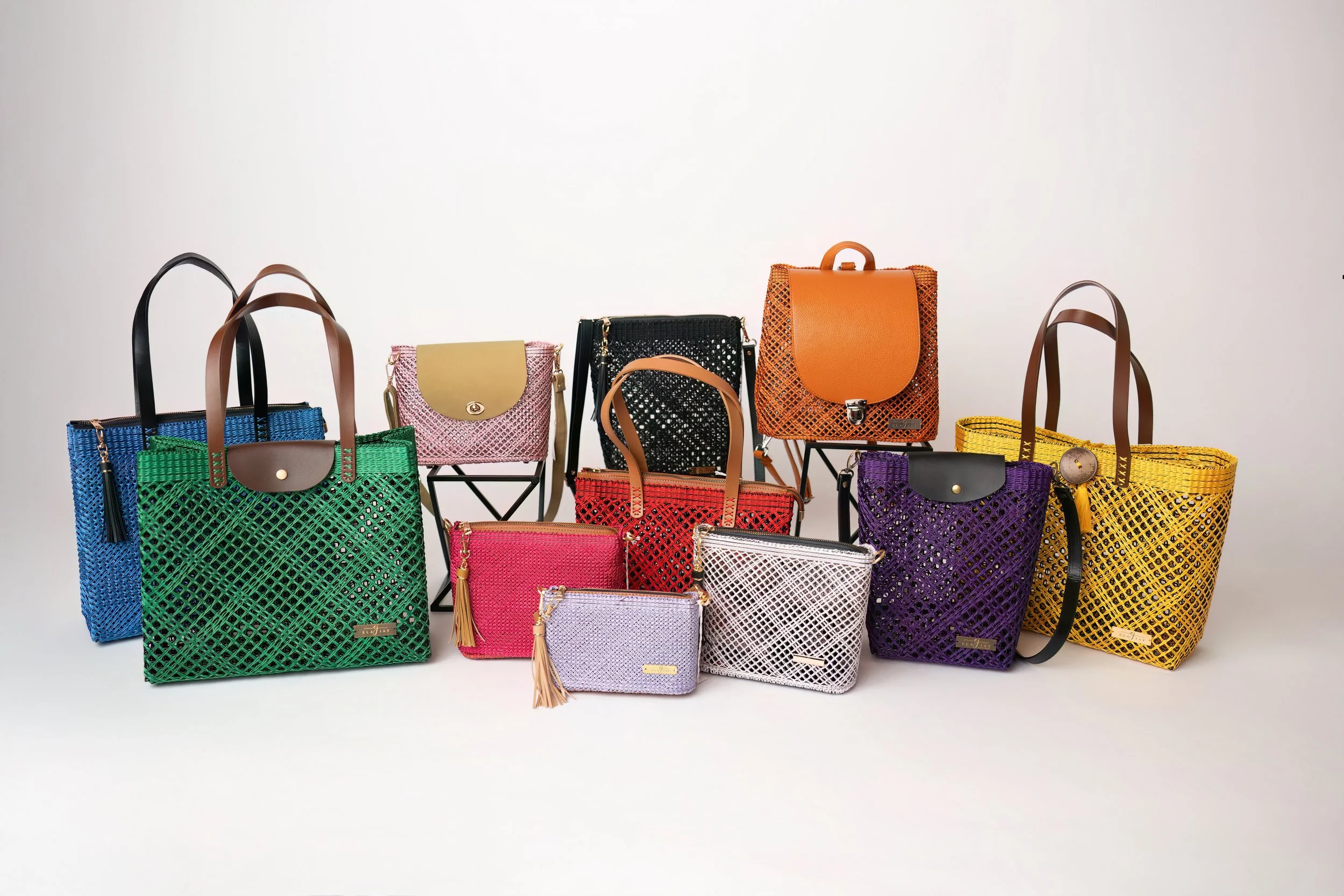  
  Ela Jay Handbags
    Handcrafted handbags created from recycled plastic fence, meticulously woven for a unique fashion statement.
  
 Visit Website 