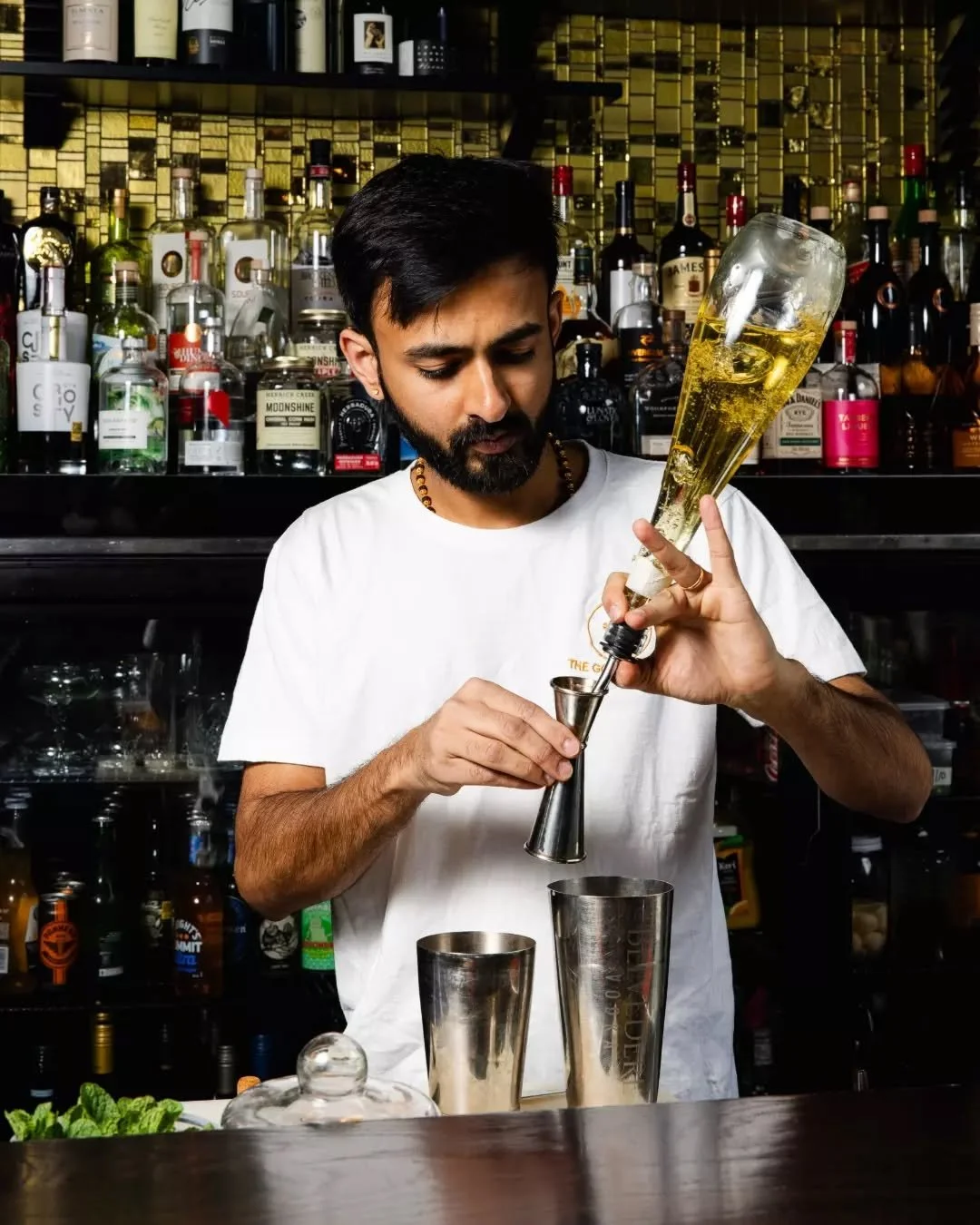 Precision in every pour. Art you can drink. Your evening elevated. The Goldfinch is calling. Will you answer?