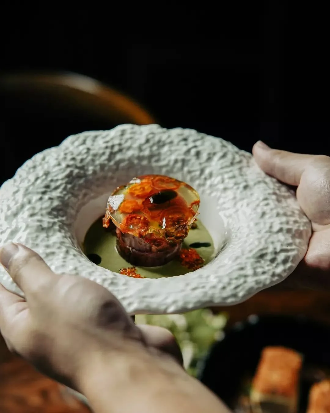 3 FISH🐟
This is our first course for our Goldfinch x Greystone winemakers dinner. There&rsquo;s something meditative about the precision of a mosaic. I wanted to create a dish that felt like a piece of art but tasted like the peak of the season.

A 