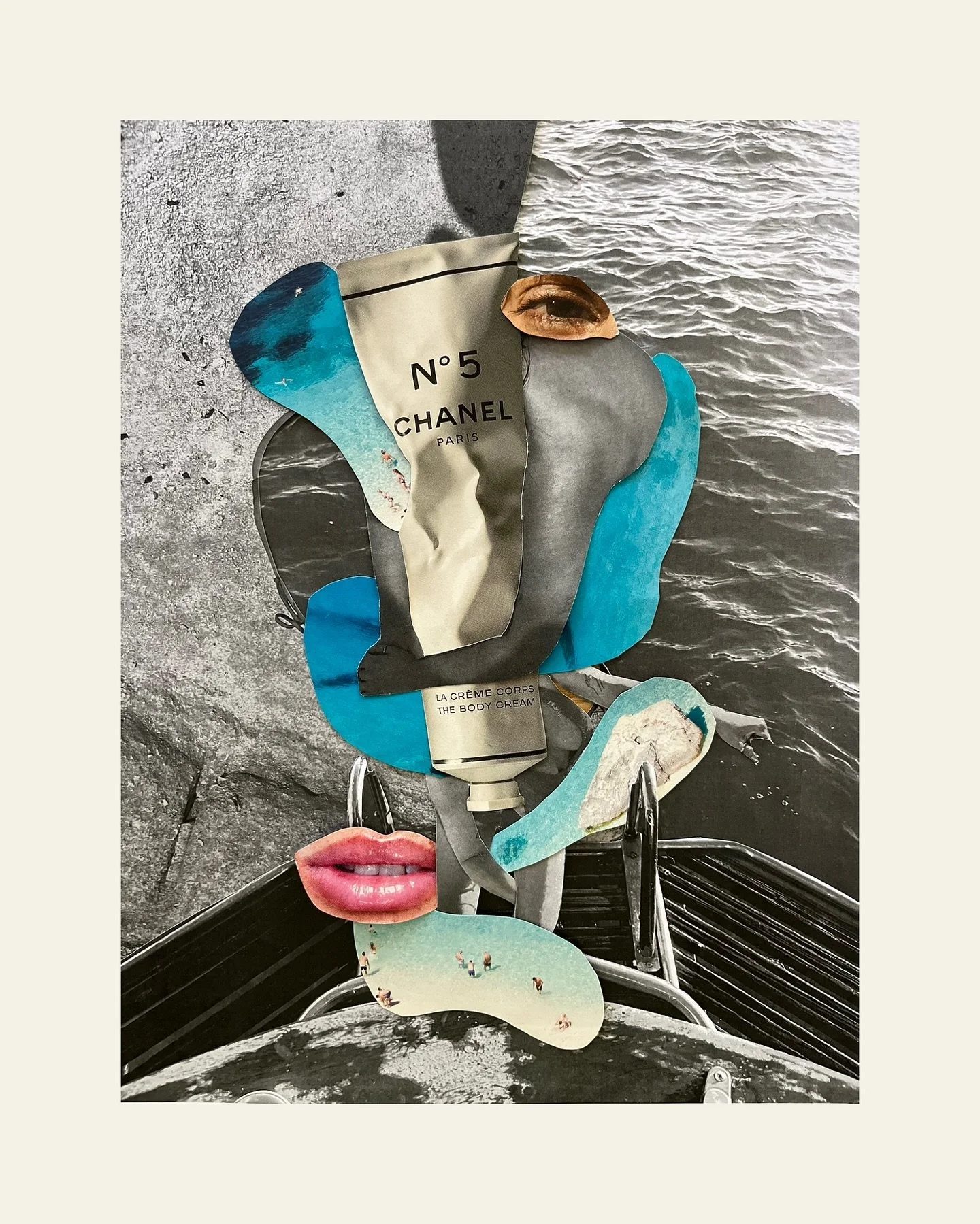 Hydra &ndash; Mixed media paper collage from personal photographs in Capri

#sallyannstudio #mixedmediaphotography #visualarts #blackandwhiteportrait #photography #sydneyphotographer #contemporarycollage #mixedmedia #sydneyart #sydneyartist #absurdis