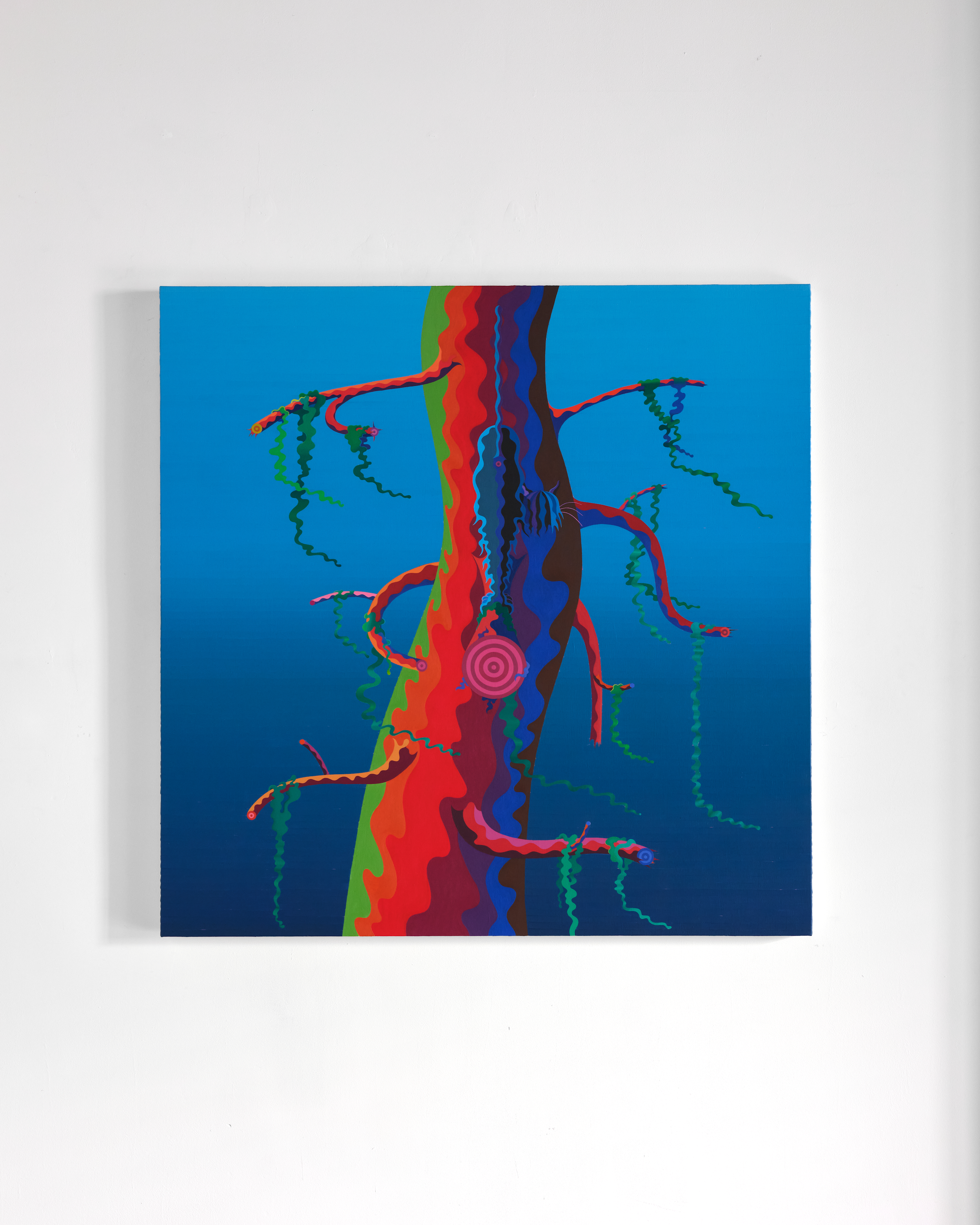 Moss, 2025. 
Acrylic and pigment on canvas.
48" x 48"  