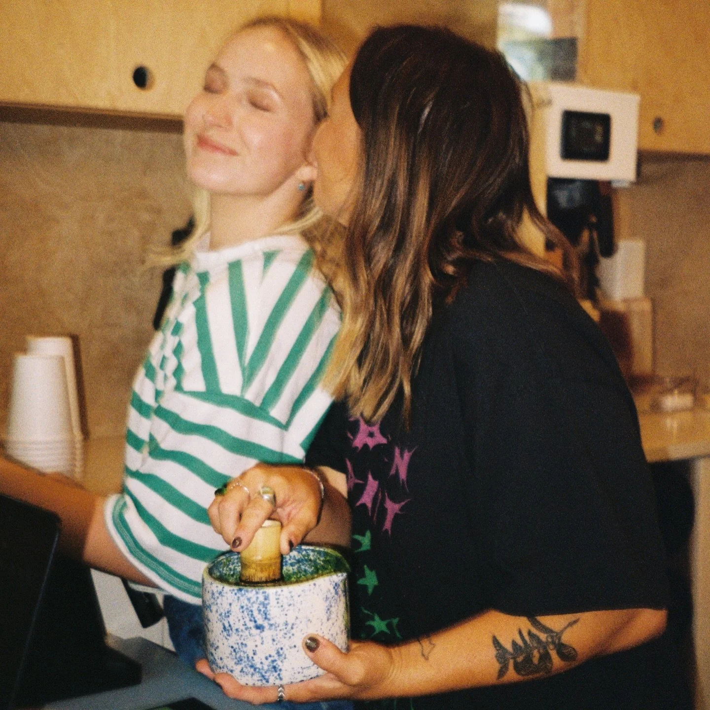 Come see us (@lilliemcnairr &amp; @saidytroha) tomorrow @blackcatveganbakery__ 10am &mdash; till we sell out ! We will have chocolate cold foam so like see you there?