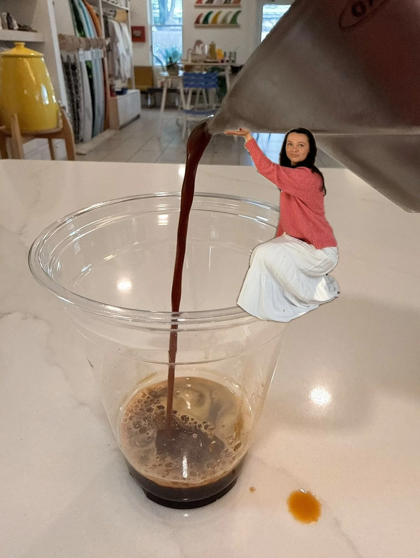 Make a latte with @rinoacyan &mdash; king cake lattes are still available thru Tuesdayyyyyyy