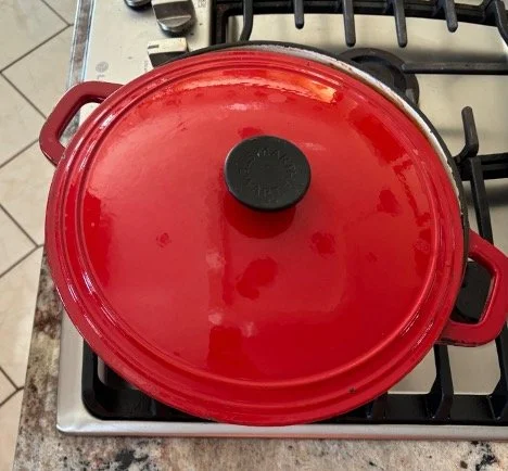 Cover on low heat for an hour plus. Stir occassionally.