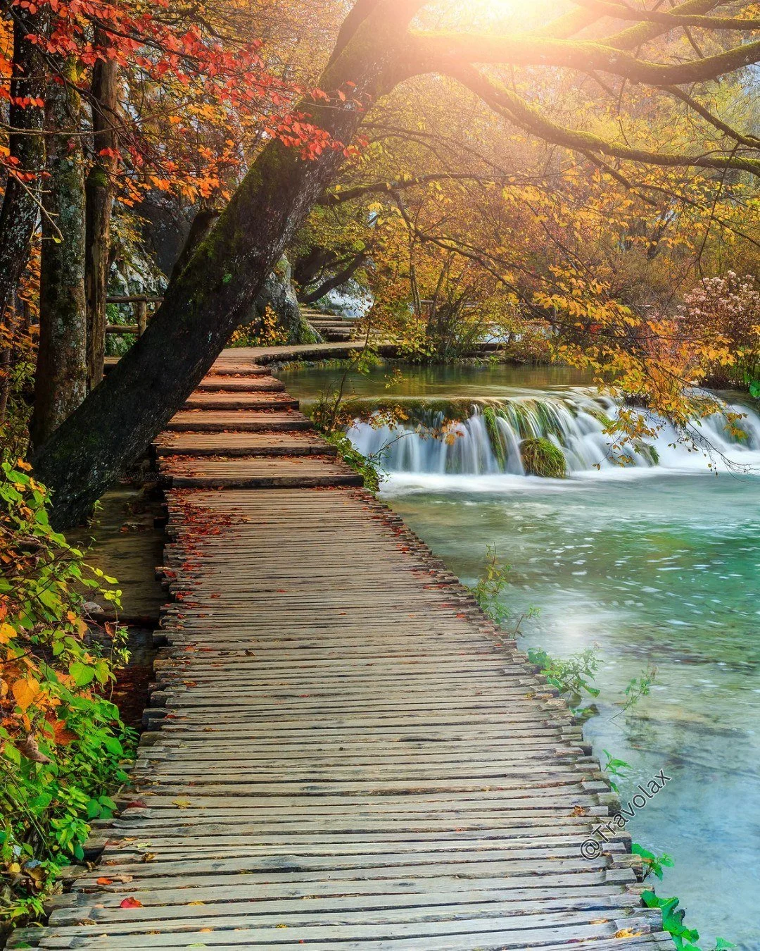 Plitvice Lakes in October is a different story.

&mdash; Plitvice National Park, Croatia ✔️