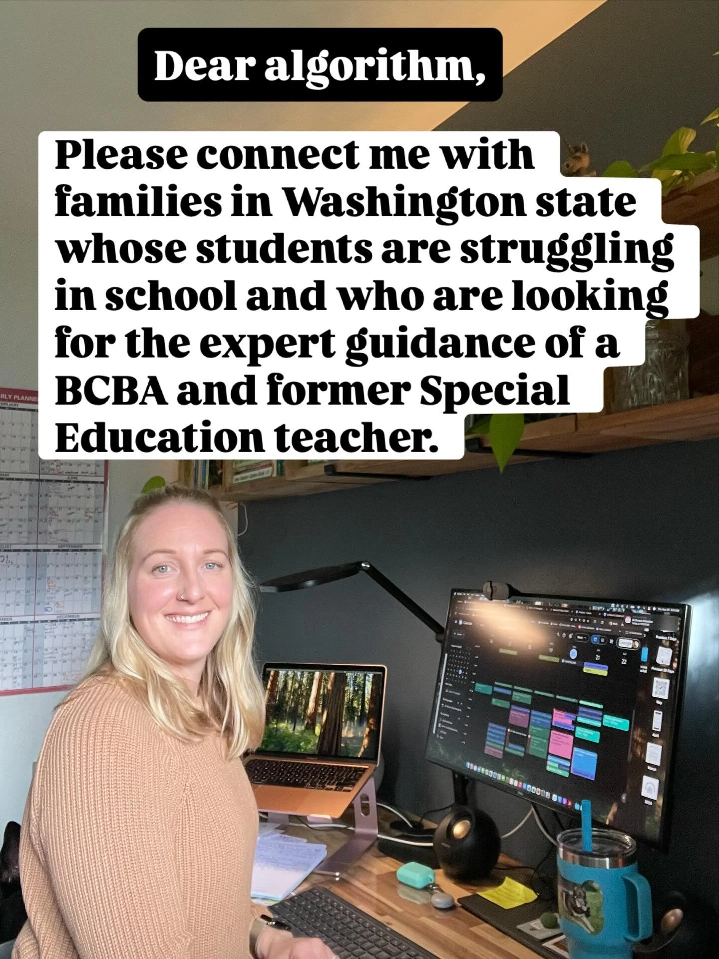 I am a former Special Education teacher and a BCBA with an expert eye for behavior supports in schools. Did you know that I offer IEP advocacy to families in Washington state? Connect with me on Instagram or book a free consultation on my website. Li