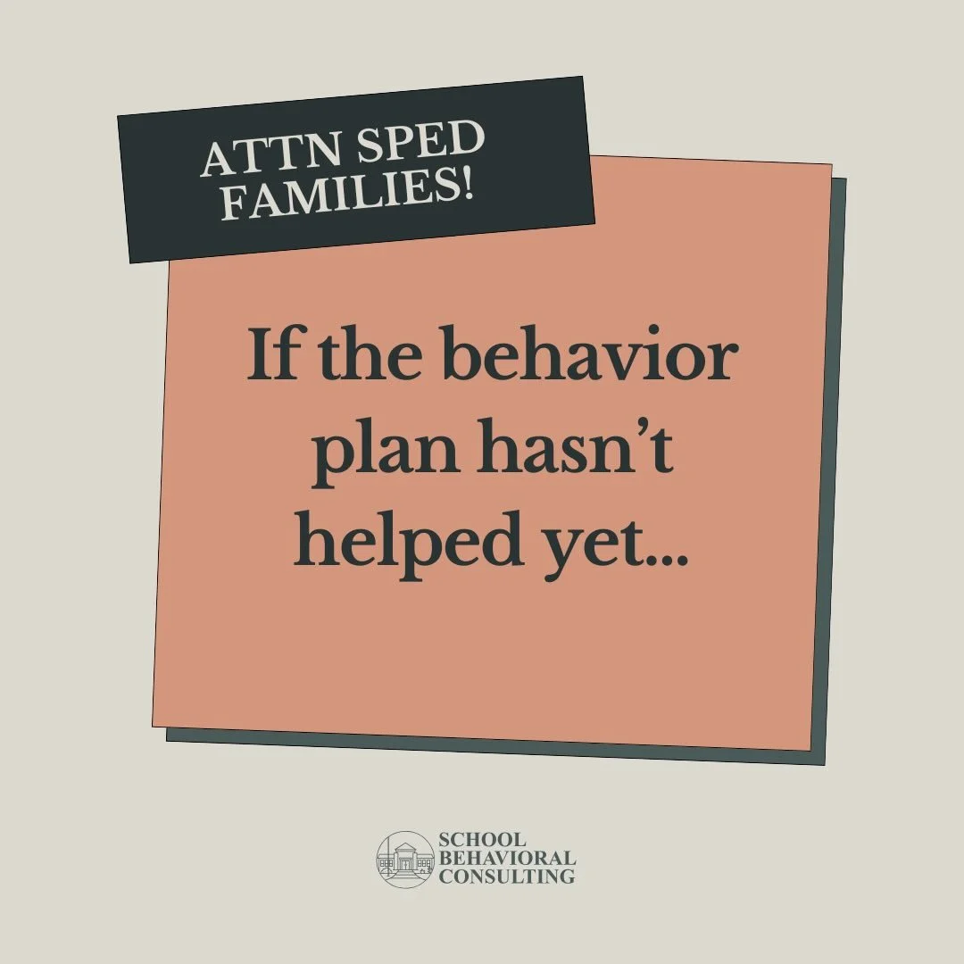 If the behavior plan hasn&rsquo;t helped yet, it&rsquo;s okay to ask for more clarity and support.

You don&rsquo;t need to have all the answers &mdash; but you do deserve to understand what&rsquo;s happening and what to do next.

👉 Link in bio for 