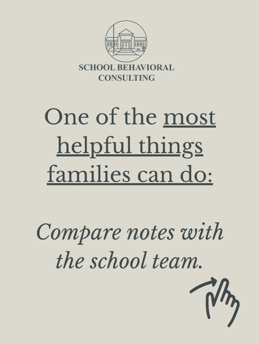 One of the most productive meetings I see is when families and school teams bring observations from both environments.

Different settings reveal different pieces of the puzzle.

When those pieces come together, supports become much clearer.

🤍 Save