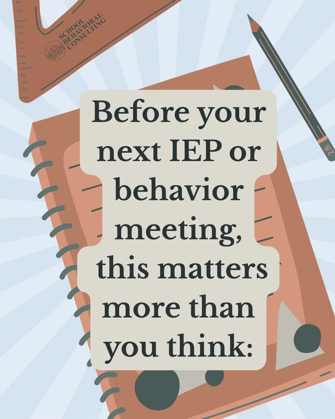 Spring meetings can feel more rushed and more complex &mdash; for both families and school teams.

Preparation helps bring clarity into the conversation and keeps the focus on problem-solving, not reacting.

🤍 Save if you have a meeting coming up
💬