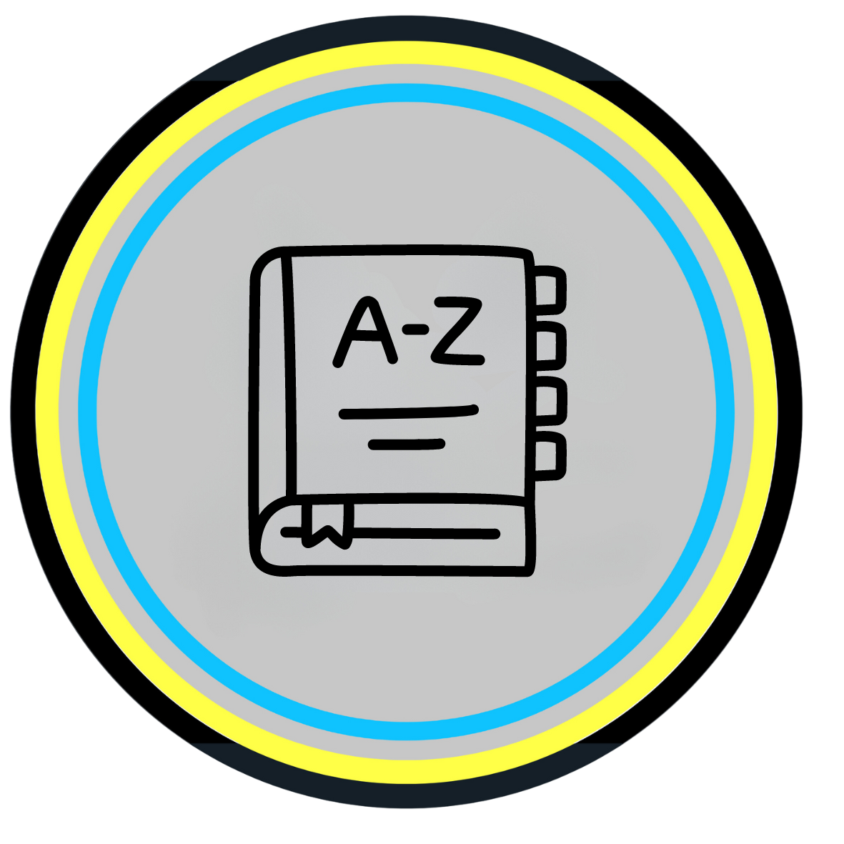 Graphic of a catalog represented in the colors of The Amalgamation