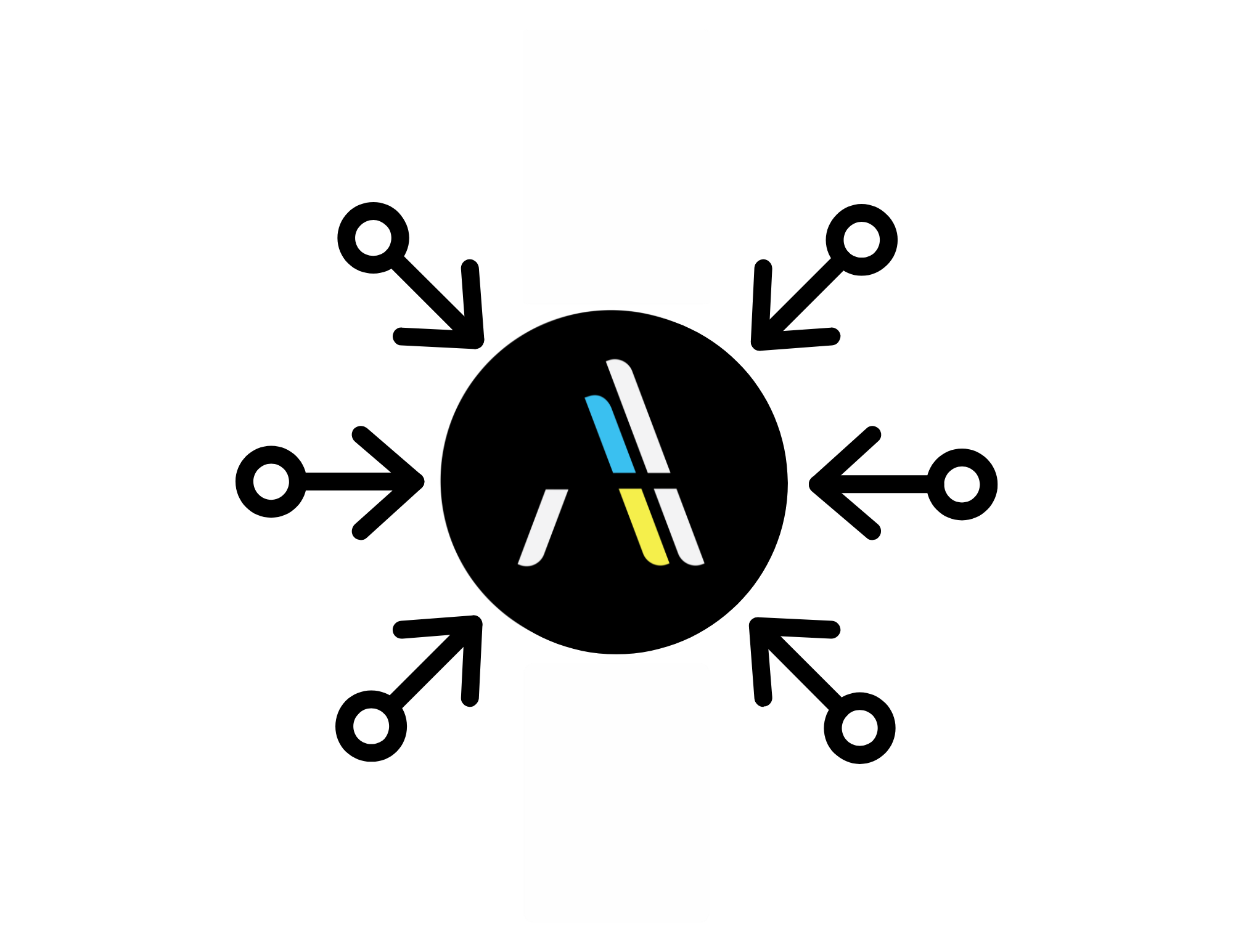 Graphic representing government contracts aggregating into The Amalgamation