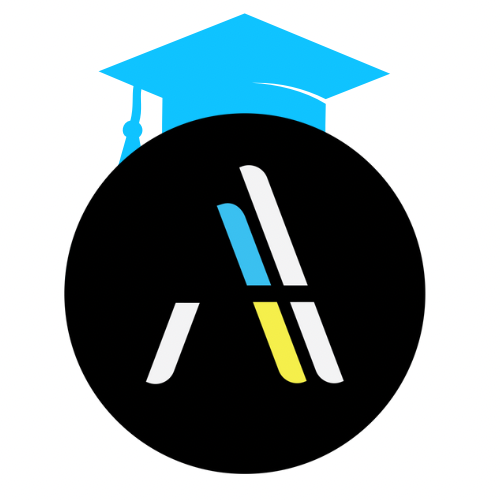 Graphic of The Amalgamation logo wearing a mortarboard
