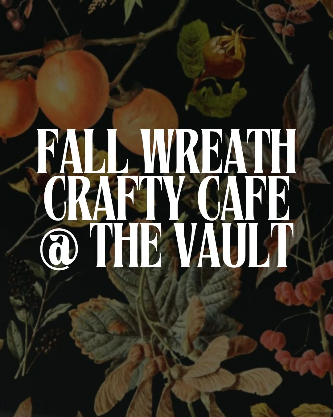 🌻 Crafty Cafe with Lee &ndash; THIS SUNDAY at The Vault! 🌻

We're excited to welcome back Crafty Cafe with Lee this Sunday, September 28th from 1&ndash;3 PM.

First up for the fall season is this beautiful pinecone wreath workshop! The flowers are 