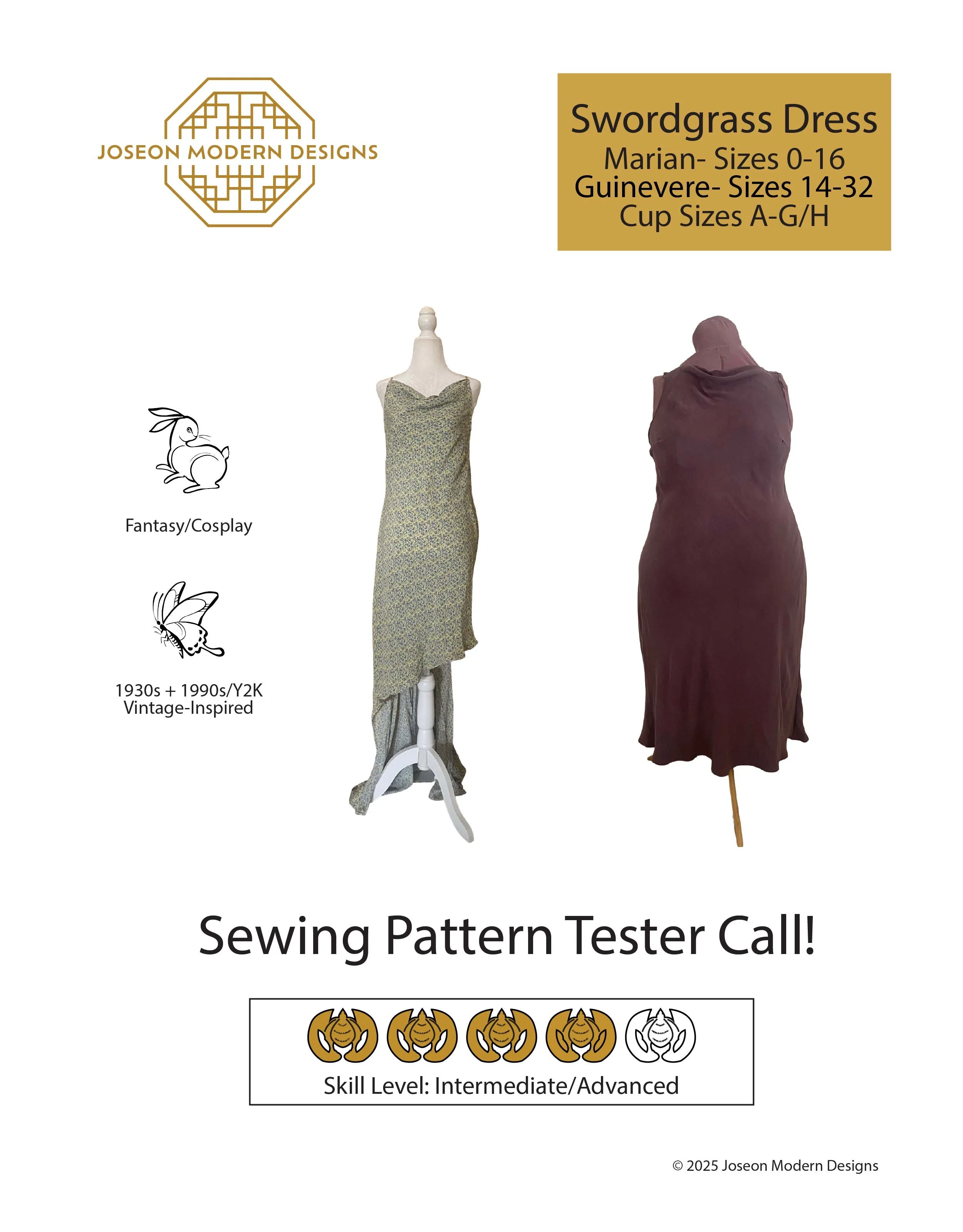 Swordgrass Dress Pattern Tester Call