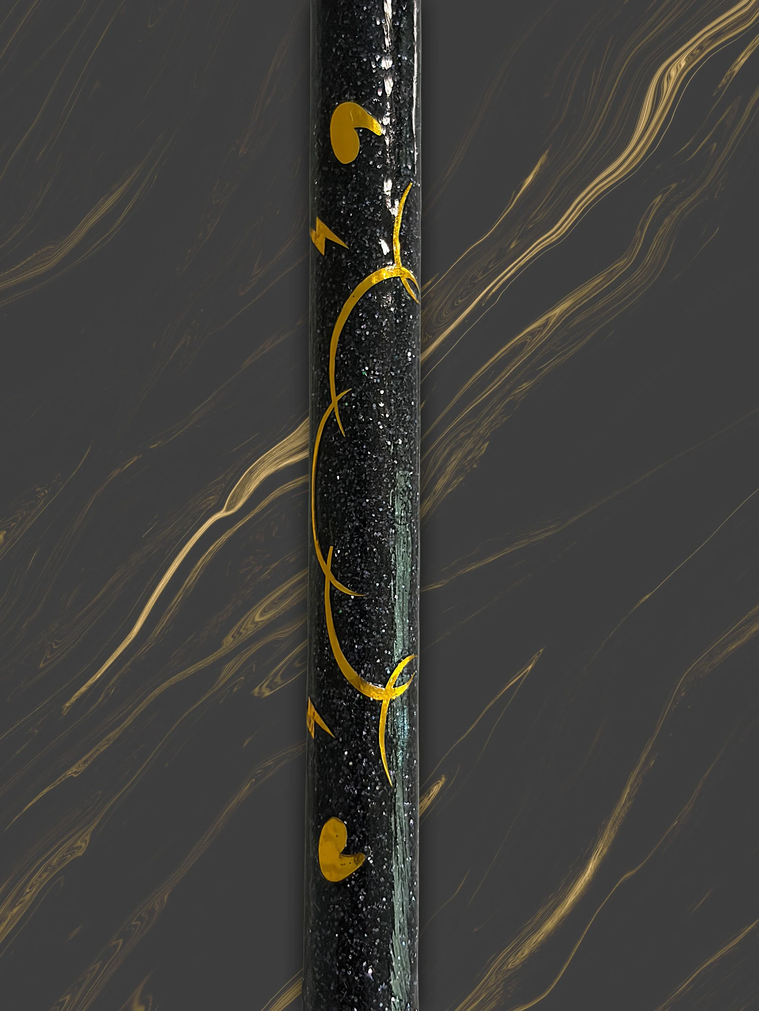 Black and Gold 'So Anxious' Glitter Gel Pen