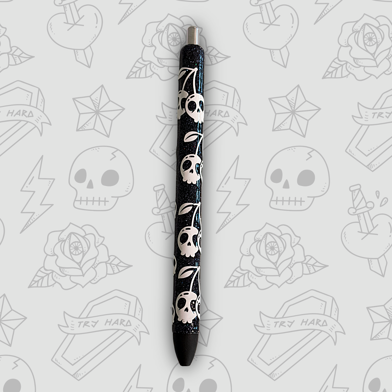 Cherry Skull Gel Pen