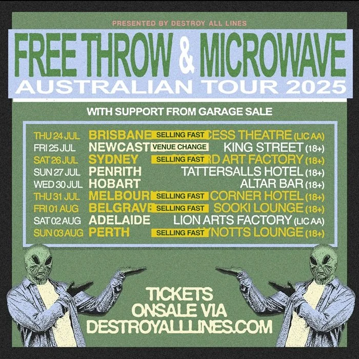 Microwave + Free Throw | The Corner Hotel