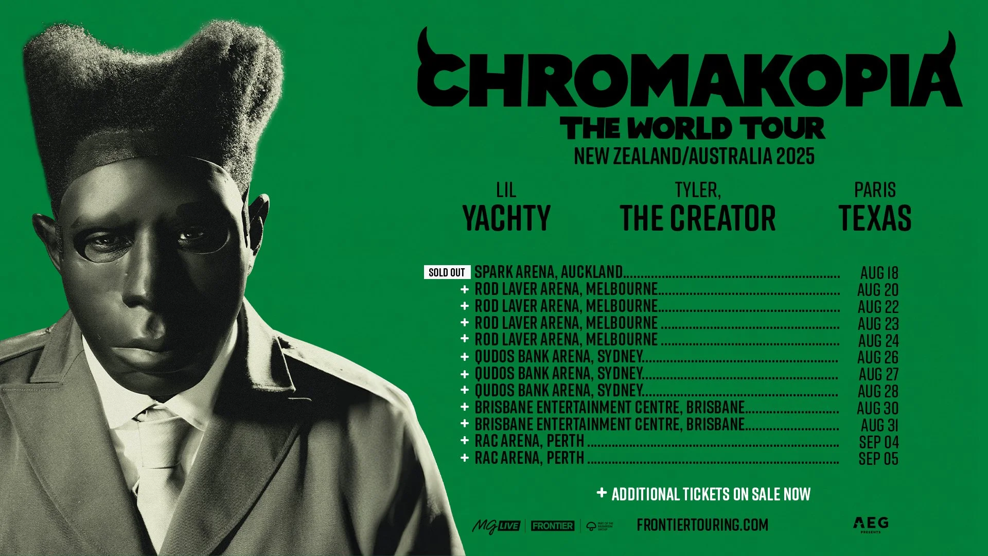 Tyler, The Creator: CHROMAKOPIA: The World Tour Australia And New Zealand Leg Kicks Off This Month