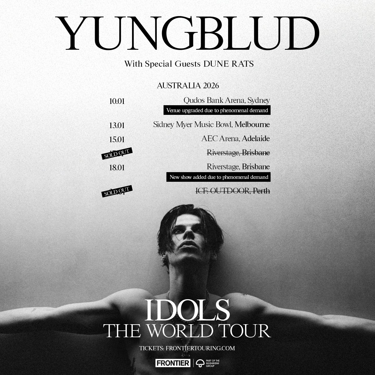 YUNGBLUD announces Dune Rats as special guests for January tour