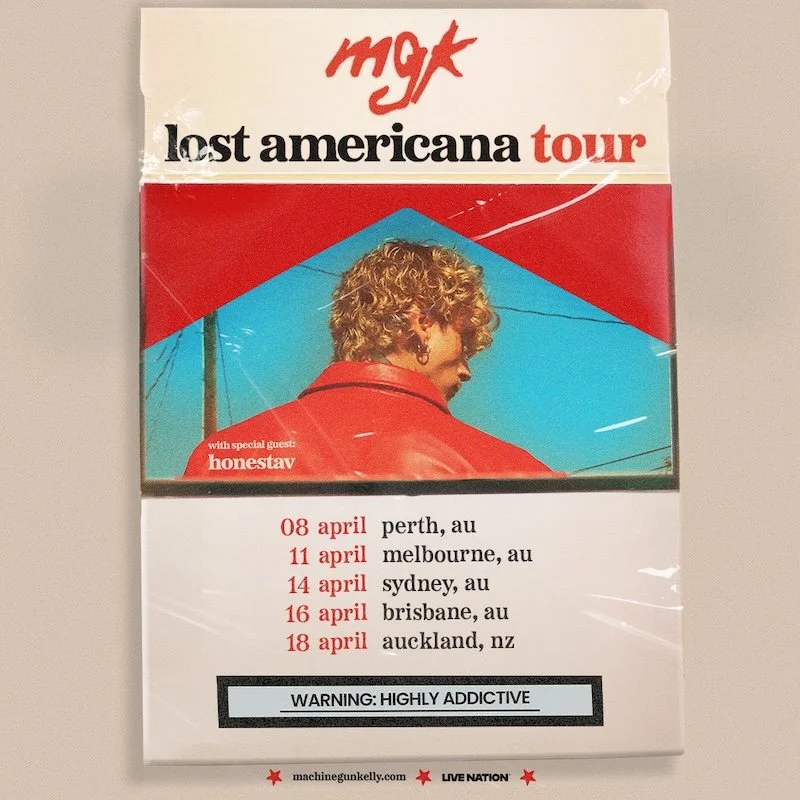 Machine Gun Kelly reveals global outing: LOST AMERICANA