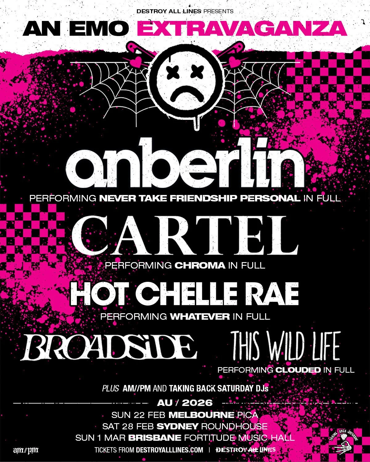 HOT CHELLE RAE AND CARTEL ANNOUNCE AUSTRALIAN HEADLINE SHOWS AHEAD OF AN EMO EXTRAVAGANZA