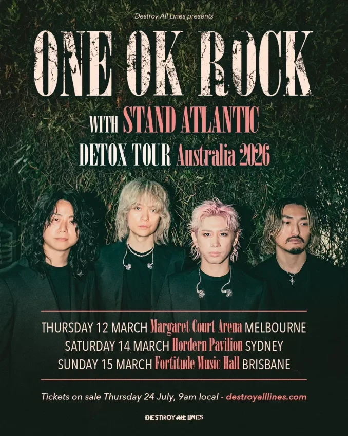 One Ok Rock | Margaret Court Arena | Melbourne | 12th March