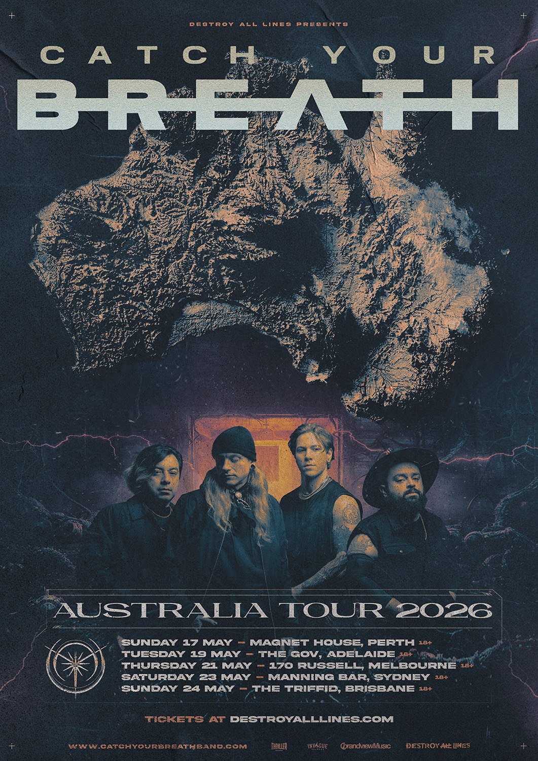 CATCH YOUR BREATH ANNOUNCE DEBUT AUSTRALIAN HEADLINE TOUR THIS MAY