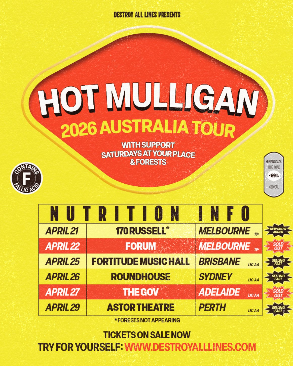 HOT MULLIGAN | THE FORUM | April 22nd