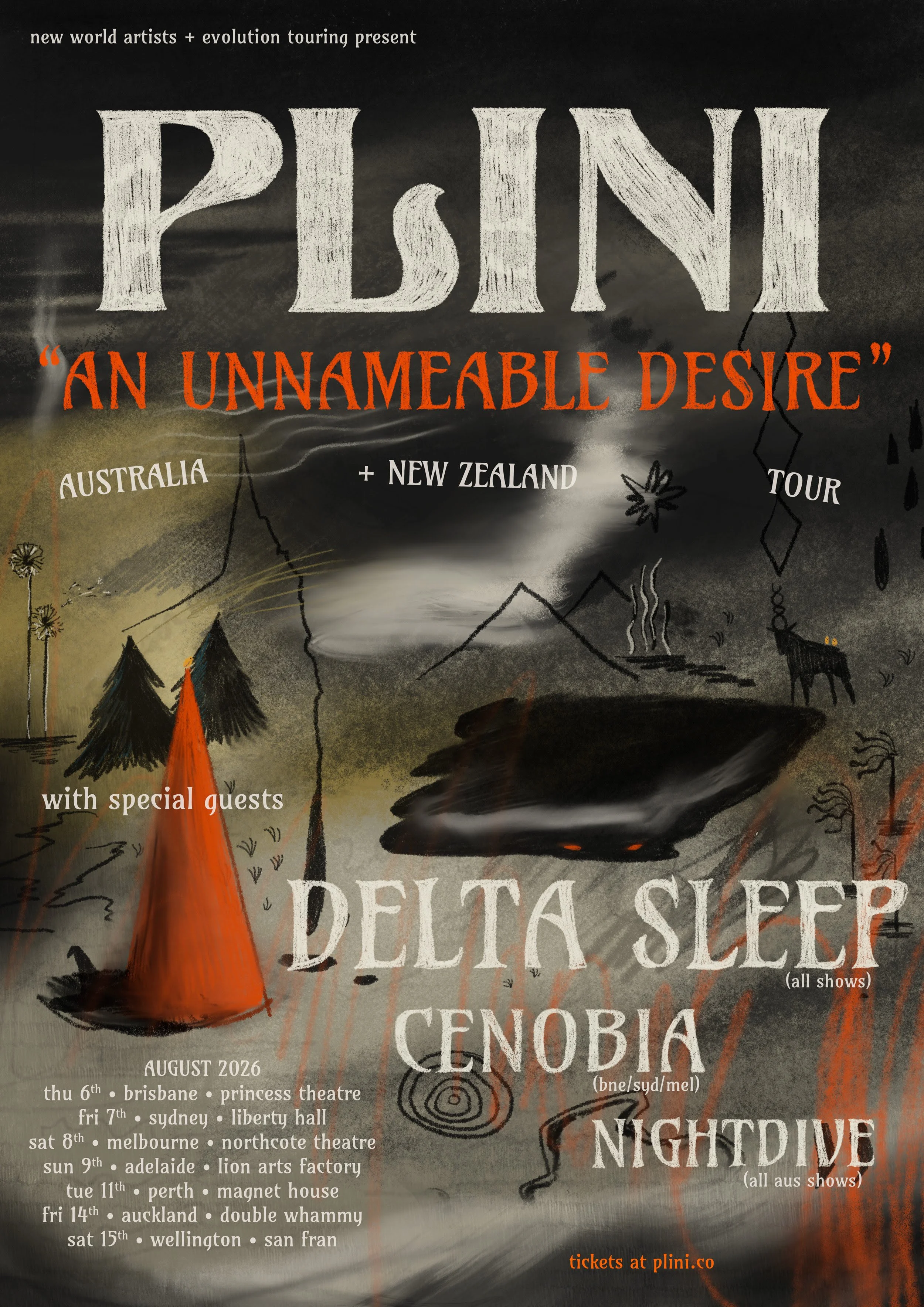 PLINI 'AN UNNAMEABLE DESIRE' AUSTRALIA &amp; NEW ZEALAND&nbsp;HEADLINE TOUR 2026