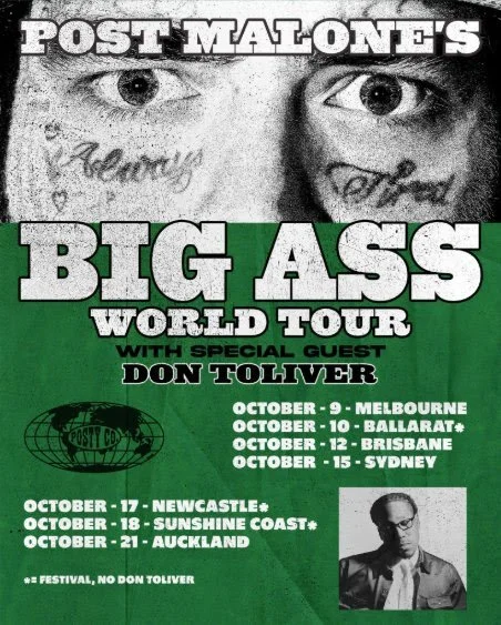Post Malone Presents: The Big Ass World Tour W/ Special Guest Don Toliver.