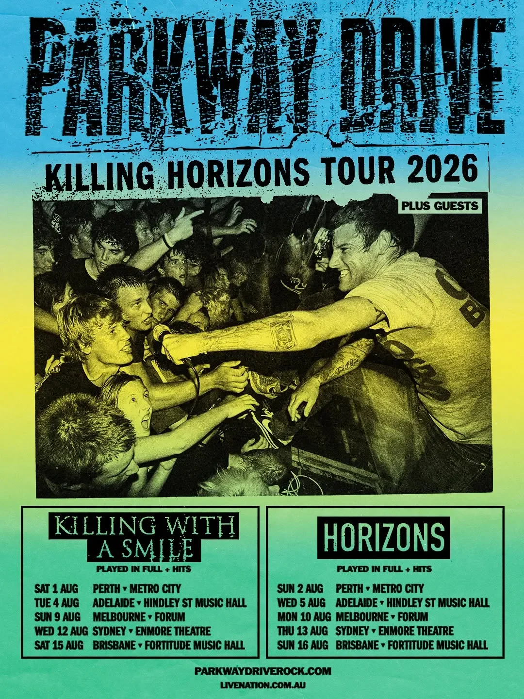Parkway Drive “Killing With A Smile” | The Forum | Melbourne | 9th August