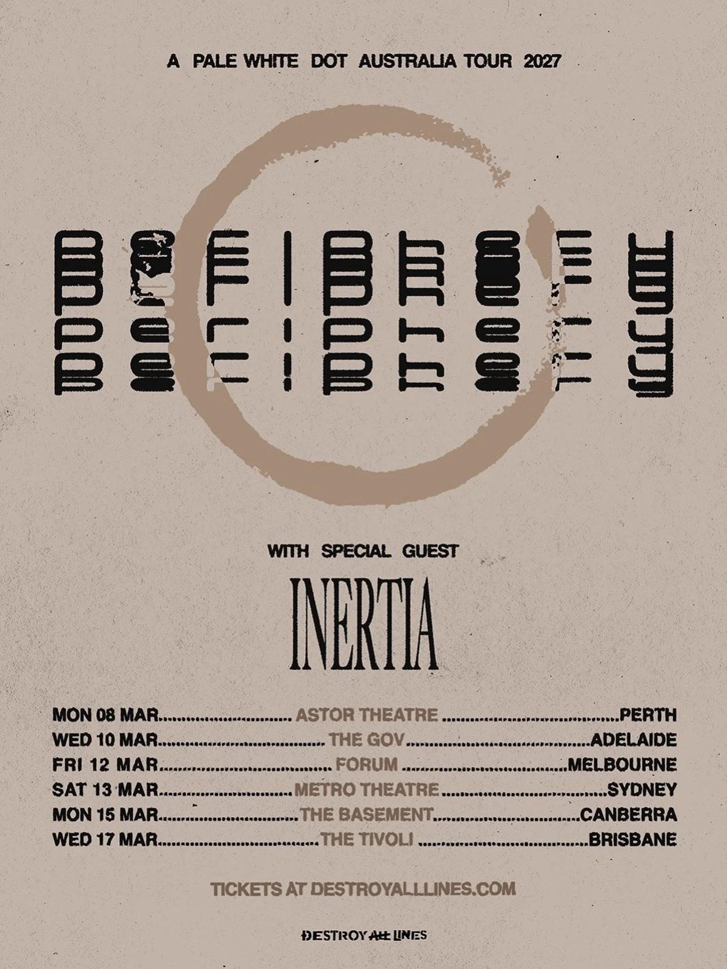 🚨PERIPHERY🚨 ANNOUNCE AUSTRALIAN TOUR
FOR MARCH 2027

GRAMMY&reg; Award-nominated progressive metal quintet Periphery are headed back to Australia next March, bringing their new album A Pale White Dot to life on stages across the country for a six-d