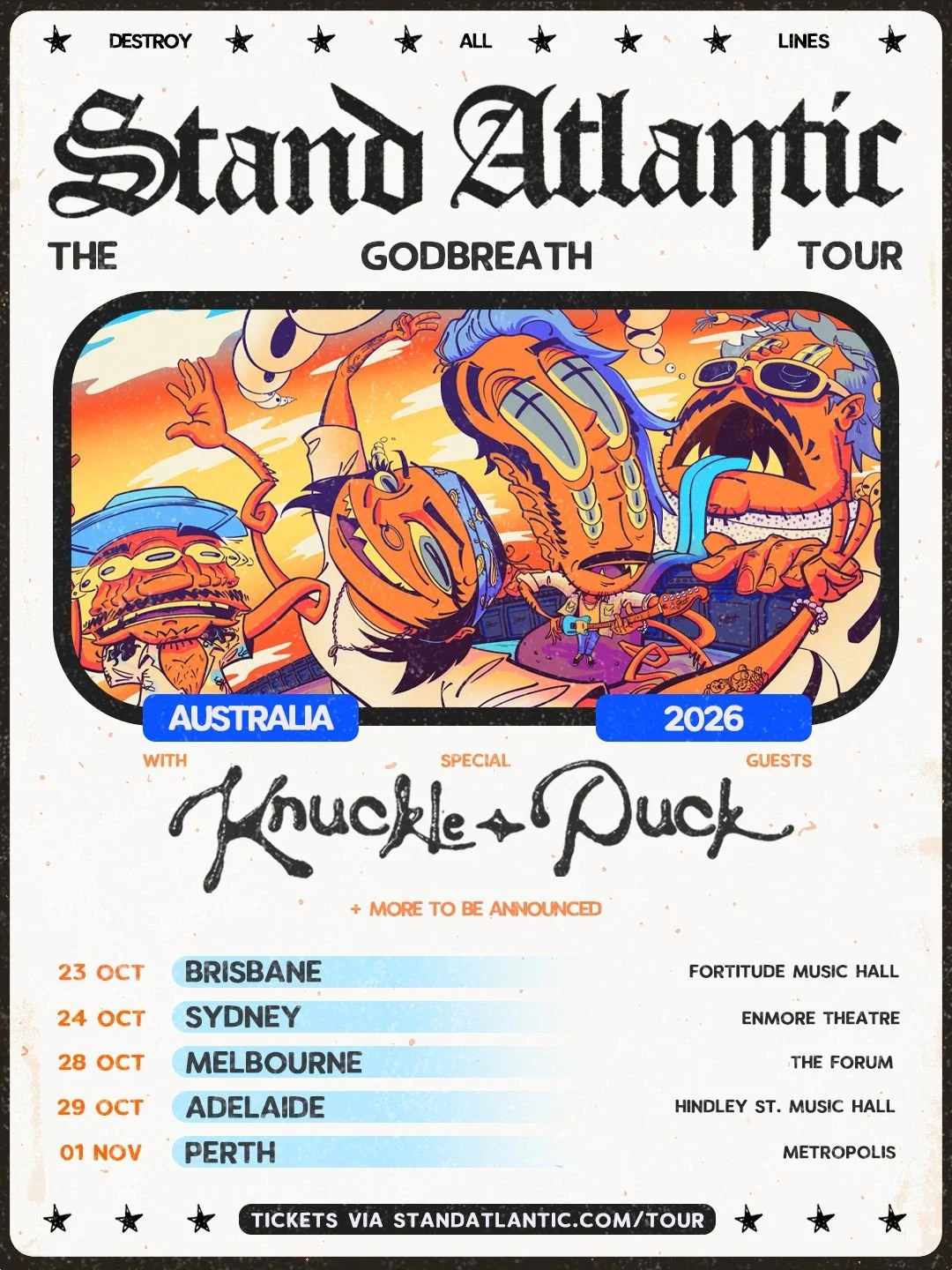 STAND ATLANTIC DROP 2026 AUSTRALIAN TOUR DATES