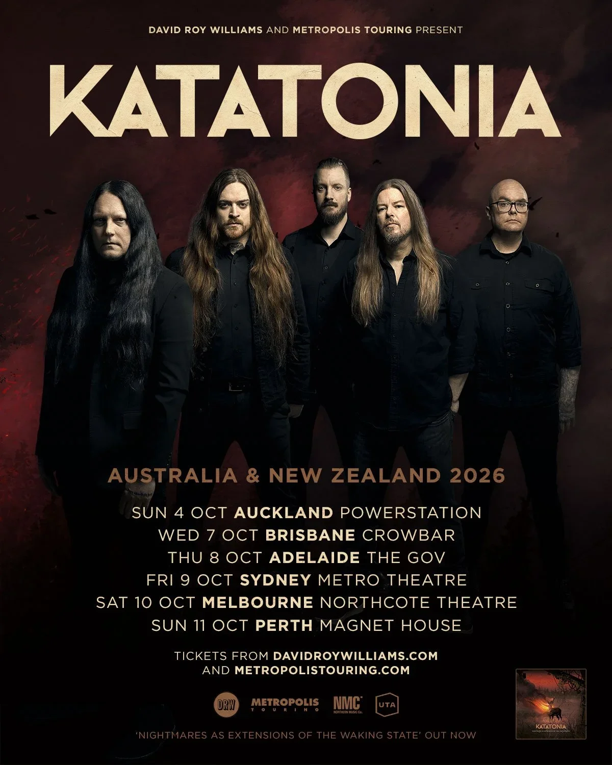 Katatonia + Victoria K | Live Review | Melbourne | Northcote THeatre | 10th October
