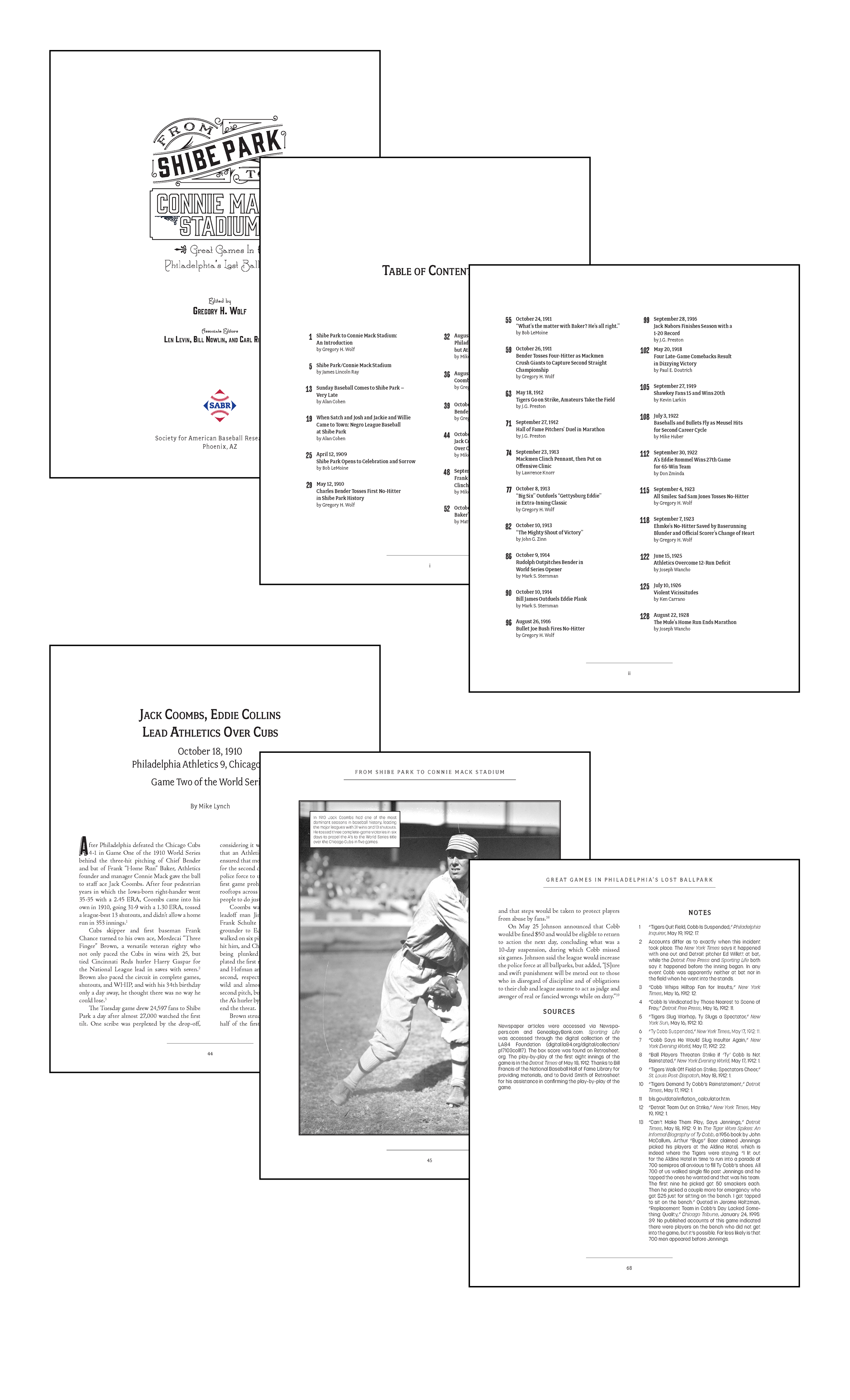 Pages Layout for Shibe Park