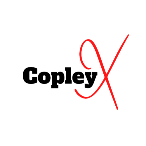 A black background with the words "Gopley" in black text and a red stylized letter "G" that resembles a question mark or a stylized check mark.
