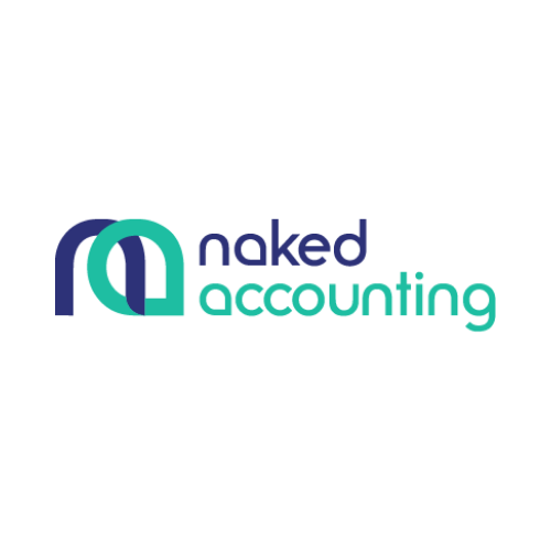 Naked Accounting logo with stylized 'N' and 'A' in blue and green.