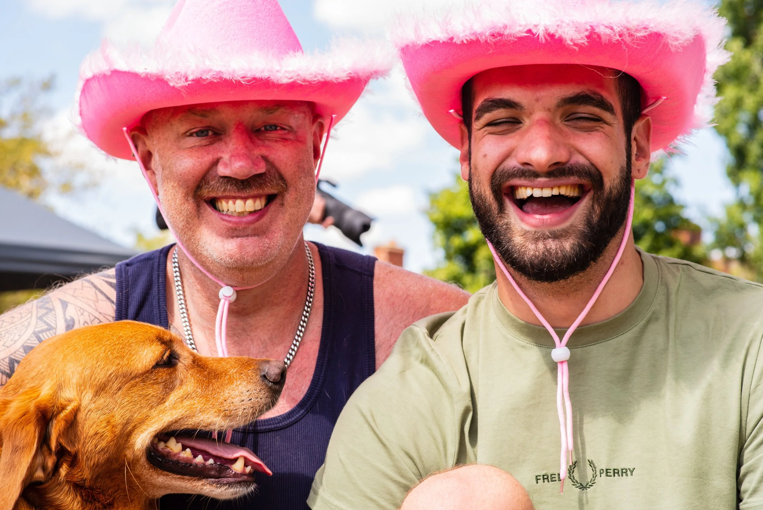 DSC_4104 Craig, Partner & Bosco, Coalville Pride Festival.jpg