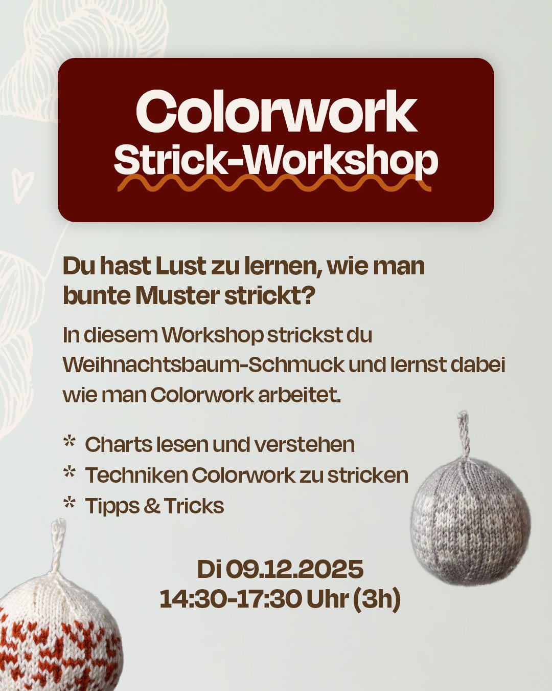 Colorwork stricken Workshop