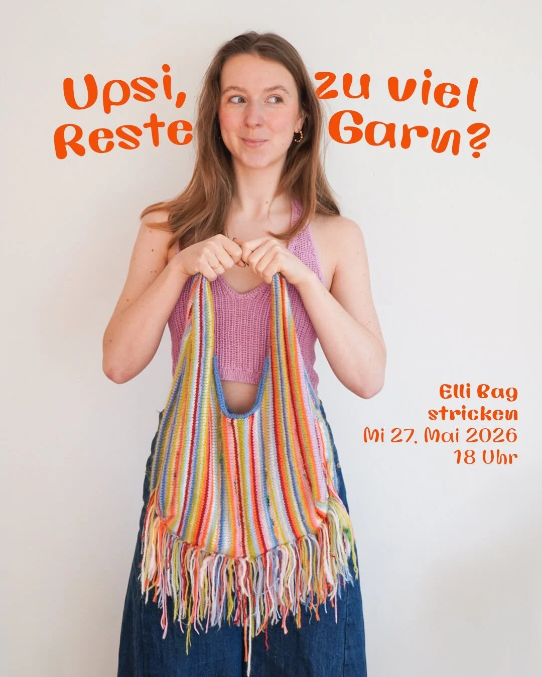 Ok&hellip;wer kennts nicht oder? Es haben sich mal wieder zu viele Reste angesammelt 🧶😅
Das Wetter wird endlich wieder besser und was macht da mehr Spa&szlig;, als zusammen was buntes zu stricken? ☀️ Beim Restegarn Event stricken wir zusammen die E