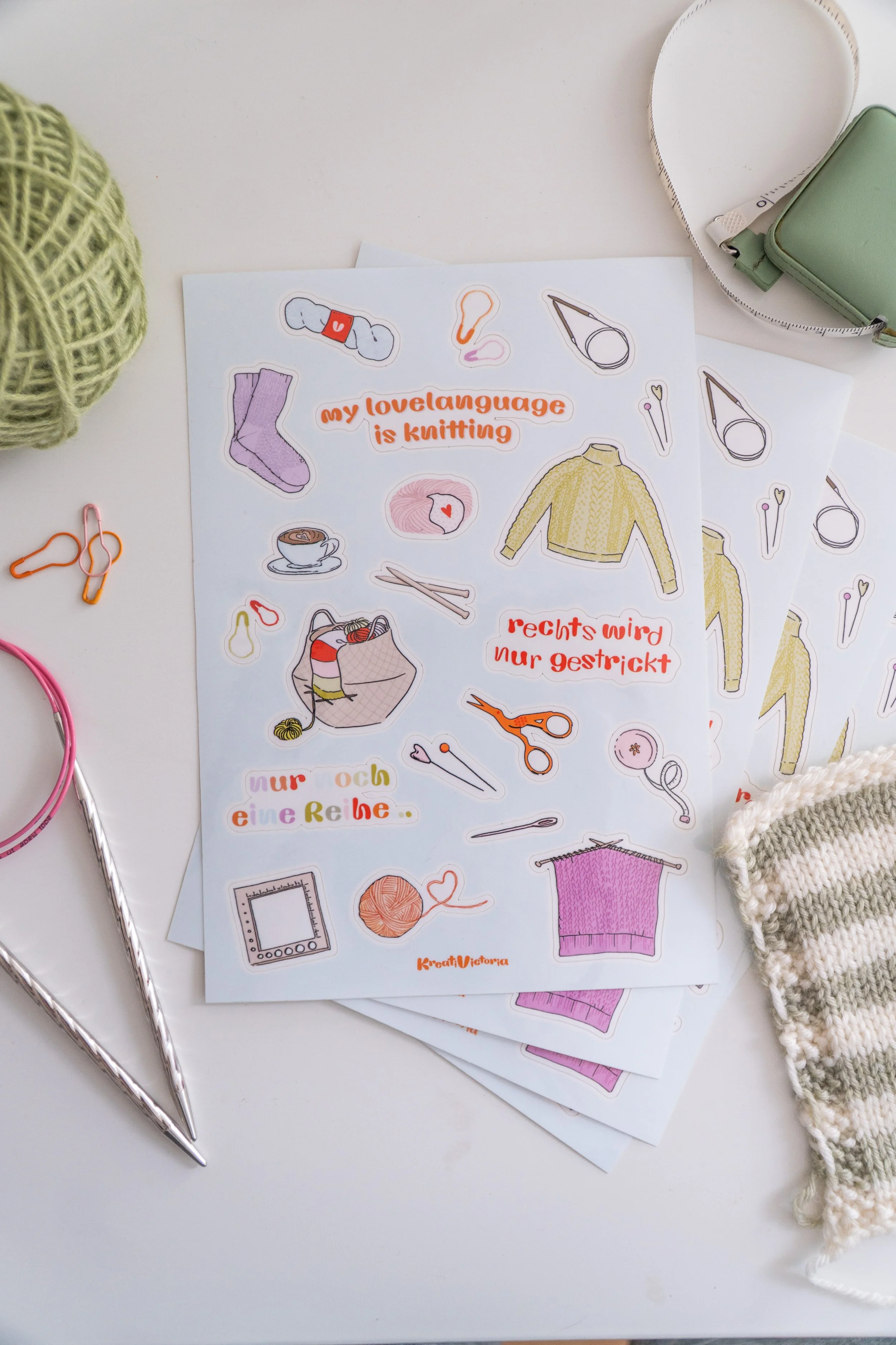 "Stricksucht" Sticker
