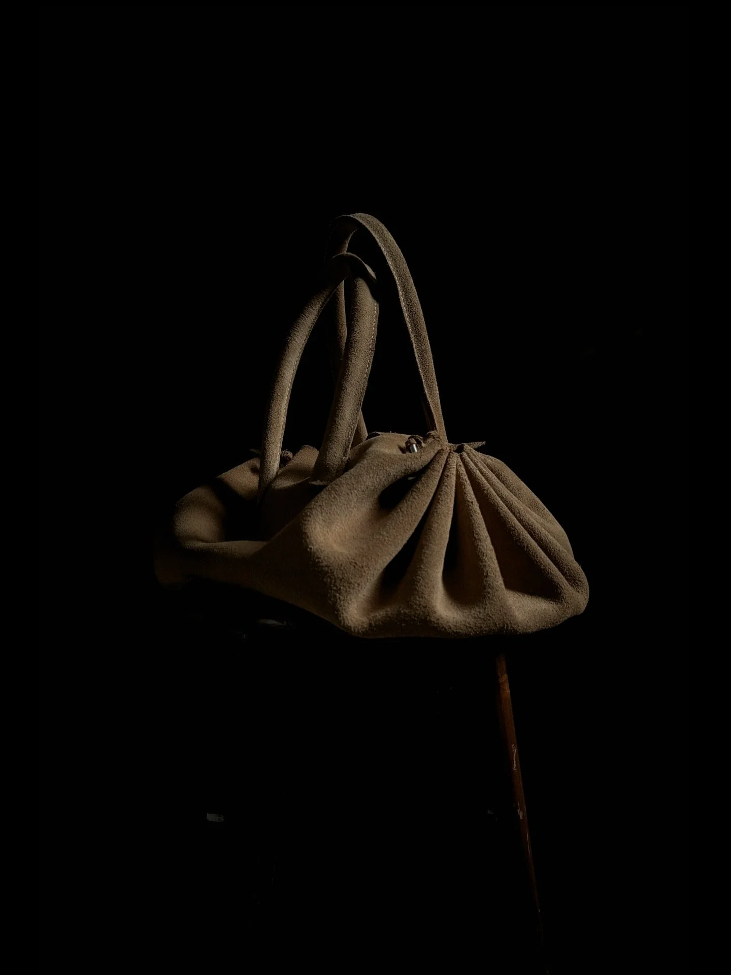 Agnese bag in suede. Image taken from @a_seti1991.