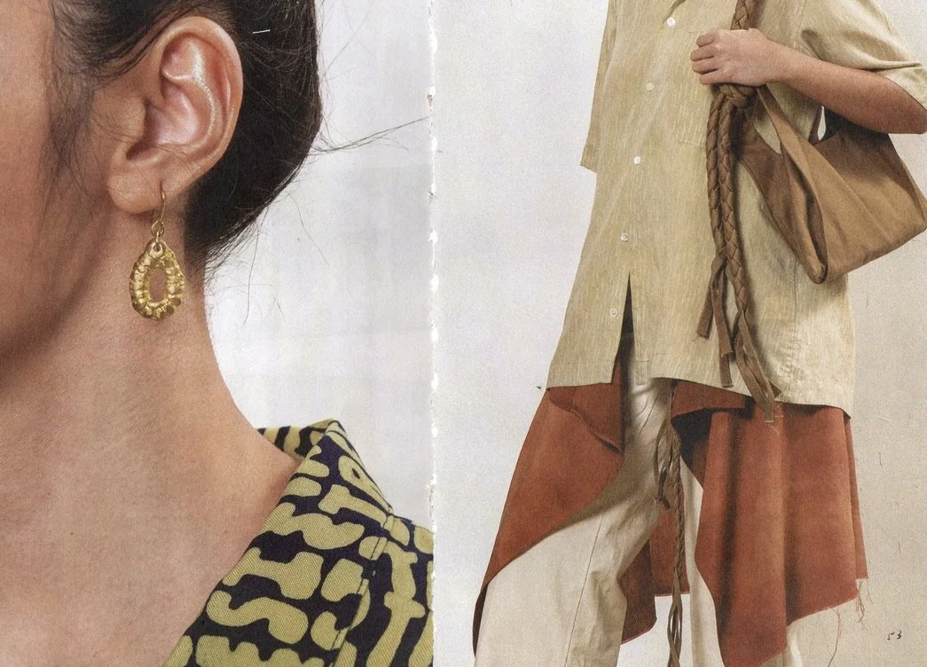 Scanned materials: woven cotton twill and photo of the final look. Image courtesy of INKAA.